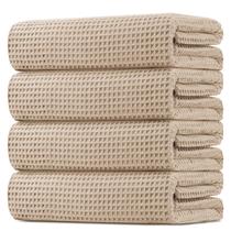 Conjunto de toalhas de banho HOMEXCEL Waffle Microfiber, pacote com 4 unidades, 140x70cm, bege Conjunto de toalhas de banho HOMEXCEL Waffle Microfiber, pacote com 4 unidades, 140x70cm, bege