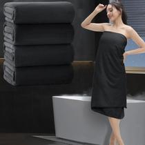 Conjunto de toalhas de banho MAGGEA Extra Large, lençol de banho, 4 peças, preto