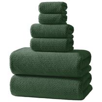 Conjunto de Toalhas de Banho REDKISS 6 Peças Microfibra Verde Oliva Conjunto de Toalhas de Banho REDKISS 6 Peças Microfibra Verde Oliva