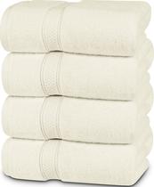 Conjunto de toalhas de banho Utopia Towels 100% algodão fiado em anel, 600 g/m2, pacote com 4 Conjunto de toalhas de banho Utopia Towels 100% algodão fiado em anel, 600 g/m2, pacote com 4