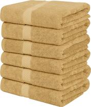 Conjunto de toalhas de banho Utopia Towels, pacote com 6, 100% algodão fiado em anel Conjunto de toalhas de banho Utopia Towels, pacote com 6, 100% algodão fiado em anel