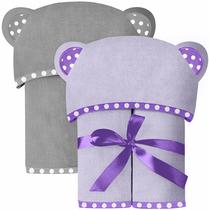 Conjunto de toalhas de bebê ELSVIN com capuz 76x76 cm, superabsorvente