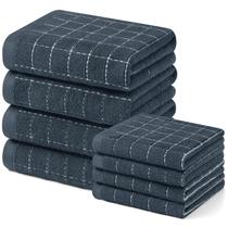 Conjunto de toalhas de cozinha e panos de prato Homaxy Extra Large 8 unidades Conjunto de toalhas de cozinha e panos de prato Homaxy Extra Large 8 unidades