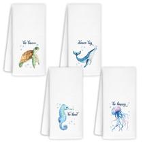 Conjunto de toalhas de cozinha Jvpke Sea Turtle 40x60 cm