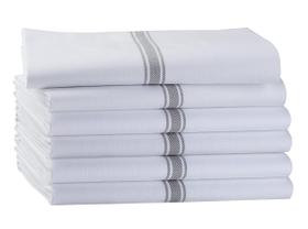 Conjunto de toalhas de cozinha Lane Linen 100% algodão 14x25cm, pacote com 6 unidades, cinza