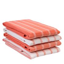 Conjunto de toalhas de cozinha LANE LINEN, pacote de 4 algodão coral, 45x70cm Conjunto de toalhas de cozinha LANE LINEN, pacote de 4 algodão coral, 45x70cm