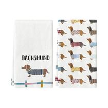 Conjunto De Toalhas De Cozinha Versáteis Dachshund 2 Peças Super Absorventes Macias 40cm 60cm Pano Conjunto De Toalhas De Cozinha Versáteis Dachshund 2 Peças Super Absorventes Macias 40cm 60cm Pano