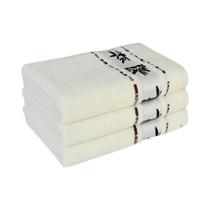 Conjunto De Toalhas De Fibra De Bambu Verde 3 Peças 34x74cm 70x140cm Toalhas Bordadas Para Banho E Conjunto De Toalhas De Fibra De Bambu Verde 3 Peças 34x74cm 70x140cm Toalhas Bordadas Para Banho E