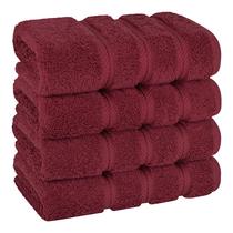 Conjunto de toalhas de mão American Soft Linen 100% algodão vermelho turco Conjunto de toalhas de mão American Soft Linen 100% algodão vermelho turco