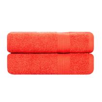 Conjunto de toalhas de mão Ample Decor 100% algodão 600 GSM 45x70cm laranja Conjunto de toalhas de mão Ample Decor 100% algodão 600 GSM 45x70cm laranja