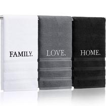 Conjunto de toalhas de mão FuWeave Farmhouse Decor 100% algodão (3 unidades)