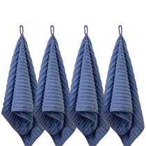 Conjunto de toalhas de mão LMMINBZ Microfiber Blue Quick Dry 4 unidades Conjunto de toalhas de mão LMMINBZ Microfiber Blue Quick Dry 4 unidades