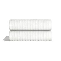 Conjunto de toalhas de mão ONSEN Terry Cotton Waffle, pacote com 2 unidades, branco, 50x75cm