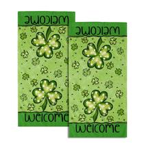 Conjunto de toalhas de mão Phthalorum Lucky St. Patrick's Day Green Conjunto de toalhas de mão Phthalorum Lucky St. Patrick's Day Green