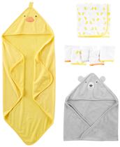 Conjunto de Toalhas e Panos Simple Joys by Carter's - Cinza/Amarelo Conjunto de Toalhas e Panos Simple Joys by Carter's - Cinza/Amarelo
