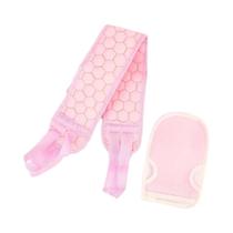 Conjunto De Toalhas Esfoliantes Para Banho 3 Peças: Esfoliante Corporal, Bola De Banho E Luvas De Conjunto De Toalhas Esfoliantes Para Banho 3 Peças: Esfoliante Corporal, Bola De Banho E Luvas De