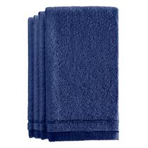 Conjunto de toalhas Fingertip Creative Scents Blue, pacote com 4, 28x46cm