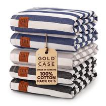 Conjunto de toalhas Gold Case MYRA 5 peças 100% algodão 180x102 cm