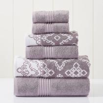 Conjunto de toalhas Modern Threads Charlize Orchid 6 peças
