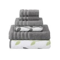 Conjunto de toalhas Modern Threads Organic Vines 6 peças 100% algodão