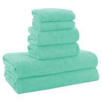 Conjunto de toalhas MOONQUEEN Ultra Soft Microfiber Coral Velvet, 6 unidades Conjunto de toalhas MOONQUEEN Ultra Soft Microfiber Coral Velvet, 6 unidades