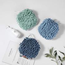Conjunto de toalhas Nulubuu Soft Absorbent Chenille Ball Quick Dry x3