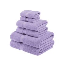 Conjunto de toalhas Superior Egyptian Cotton Pile, 6 peças, roxo