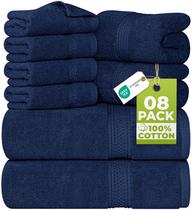 Conjunto de Toalhas Utopia 8 Peças Algodão Marinho Conjunto de Toalhas Utopia 8 Peças Algodão Marinho