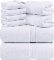 Conjunto de toalhas Utopia Towels 8 peças 600 g/m2 100% algodão (branco) Conjunto de toalhas Utopia Towels 8 peças 600 g/m2 100% algodão (branco)