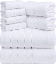 Conjunto de toalhas Utopia Towels, 8 peças, 600 g/m2, algodão fiado Conjunto de toalhas Utopia Towels, 8 peças, 600 g/m2, algodão fiado
