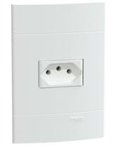 Conjunto de Tomada Branco Fosco 10A 250V SCHNEIDER