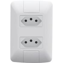 Conjunto de Tomada Tramontina Aria 4x2 Branco