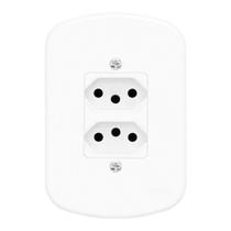 Conjunto de Tomadas Duplas 20a 2P+T 250v Completa Fame Blanc Conjunto de Tomadas Duplas 20a 2P+T 250v Completa Fame Blanc
