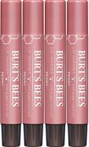 Conjunto de tonalidades labiais Burt's Bees Shimmer Lip Tint Peony (pacote com 4)