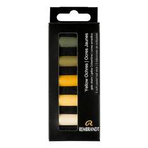 Conjunto de tons pastéis macios Rembrandt Yellow Ochres 5 Half Sticks