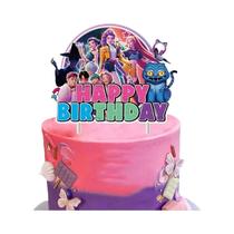 Conjunto De Topper De Bolo De Aniversário K-pop Anime Demon Hunters Para Meninas, Decoração De