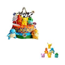 Conjunto De Topper De Bolo Pokemon 13 Peças Suprimentos Para Festa Pikachu Decoração De Aniversário Conjunto De Topper De Bolo Pokemon 13 Peças Suprimentos Para Festa Pikachu Decoração De Aniversário