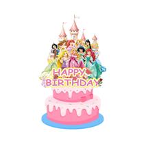 Conjunto De Topper De Bolo Tema Princesa 25 Peças Topper De Cupcake Decorações Para Festa De