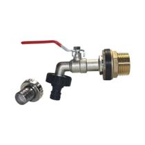 Conjunto De Torneira De Liga De Latão Com Flange Roscada De 16mm E Bico De Plástico De Conexão