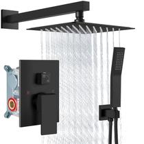 Conjunto de torneiras de chuveiro Aolemi Rain Shower System Matte Black