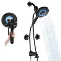 Conjunto de torneiras de chuveiro BEIYI Matte Black Dual Shower Head