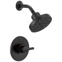 Conjunto de torneiras de chuveiro Delta Nicoli 14 Series H2Okinetic Matte Black