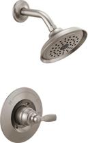 Conjunto de torneiras de chuveiro Delta Woodhurst 14 Series Brushed Nickel