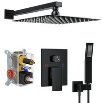 Conjunto de torneiras de chuveiro Fatspas Rainfall com cabeça de chuveiro de chuva de 30 cm