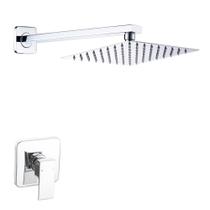 Conjunto de torneiras de chuveiro Heable Chrome com chuveiro de chuva de 20 cm Conjunto de torneiras de chuveiro Heable Chrome com chuveiro de chuva de 20 cm