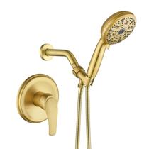 Conjunto de torneiras de chuveiro Kit de chuveiro VIKASI com 10 sprays Handheld Gold Conjunto de torneiras de chuveiro Kit de chuveiro VIKASI com 10 sprays Handheld Gold