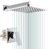 Conjunto de torneiras de chuveiro POP SANITARYWARE Chrome 25cm Rainfall