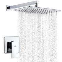 Conjunto de torneiras de chuveiro POP SANITARYWARE Chrome com cabeça de chuveiro de 30 cm Conjunto de torneiras de chuveiro POP SANITARYWARE Chrome com cabeça de chuveiro de 30 cm