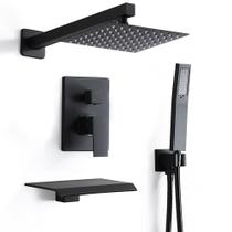 Conjunto de torneiras de chuveiro RTOBWEYE 20cm Rainfall com chuveiro de mão