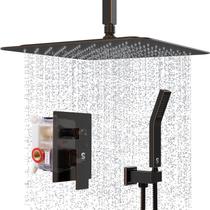 Conjunto de torneiras de chuveiro SR SUN RISE 40 cm de chuva em bronze polido a óleo